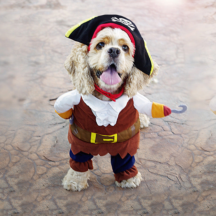 Halloween Dog Costumes: Pirate, Police, Doctor, Guitar, Funny Dress JonxiFon