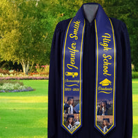 Thumbnail for Custom Graduation Stoles/Sash with 4 Images, Special Graduation Gift FC