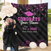 Thumbnail for Custom Congrats Class Of 2025 Graduation Backdrop, Graduation Party Decorations FC