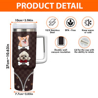 Thumbnail for Personalized Photo Just A Girl Who Loves Dogs 40oz Tumbler - Gift For Dog Lovers FC