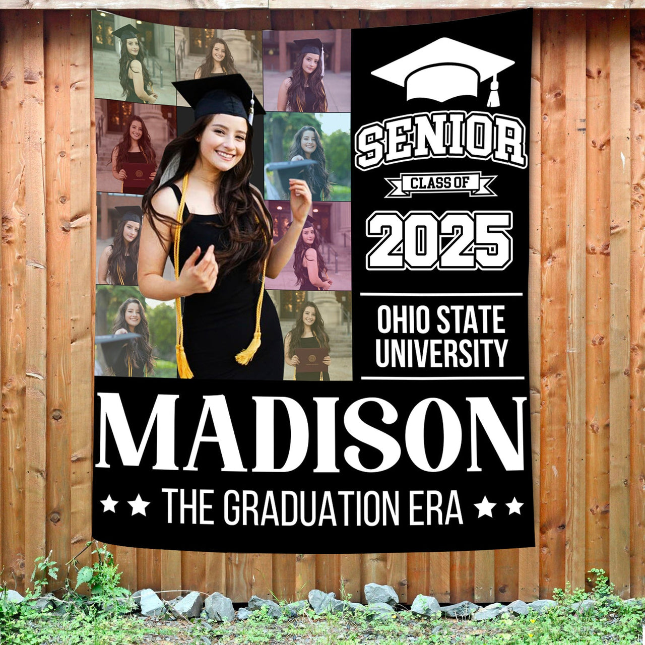 Custom The Graduation Era Class Of 2025 Backdrop, Graduation Party Decorations FC