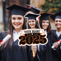 Thumbnail for Custom Graduation 2025 Face Fans With Wooden Handle, Gift For Graduation Party