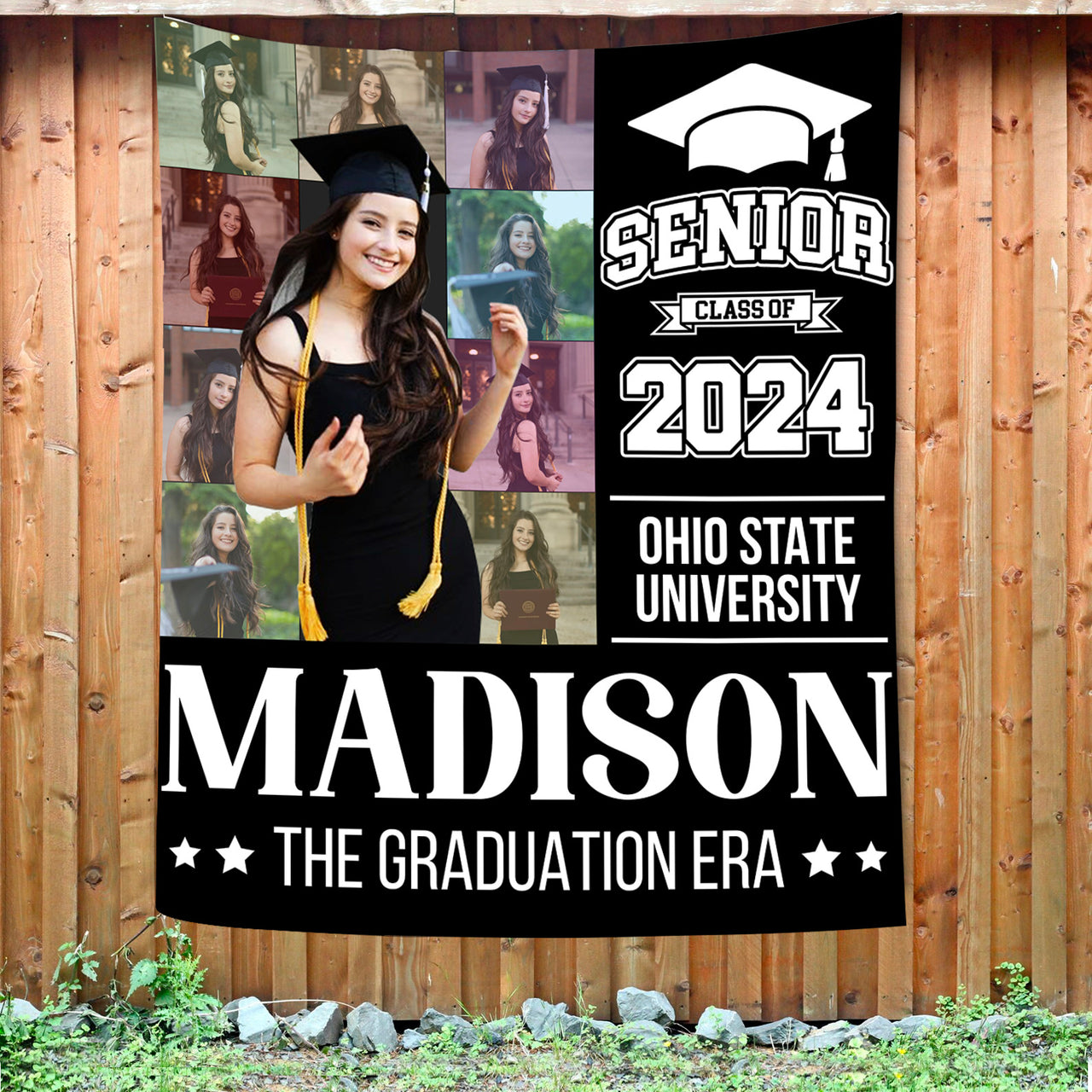 Custom Graduation Eras Class Of 2024 Backdrop, Graduation Party Decorations FC