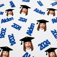 Thumbnail for Personalized Graduation Confetti, Graduation Party Decor, Class of 2024 Face Photo Parties Favor FC