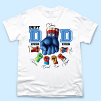 Thumbnail for Personalized T-shirt - Father's Day Gift - Super Dad Ever Fist Bump Merchize