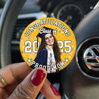 Thumbnail for Personalized Proud Family Senior 2025 Photo Pin Button Badge, Graduation Gift FC