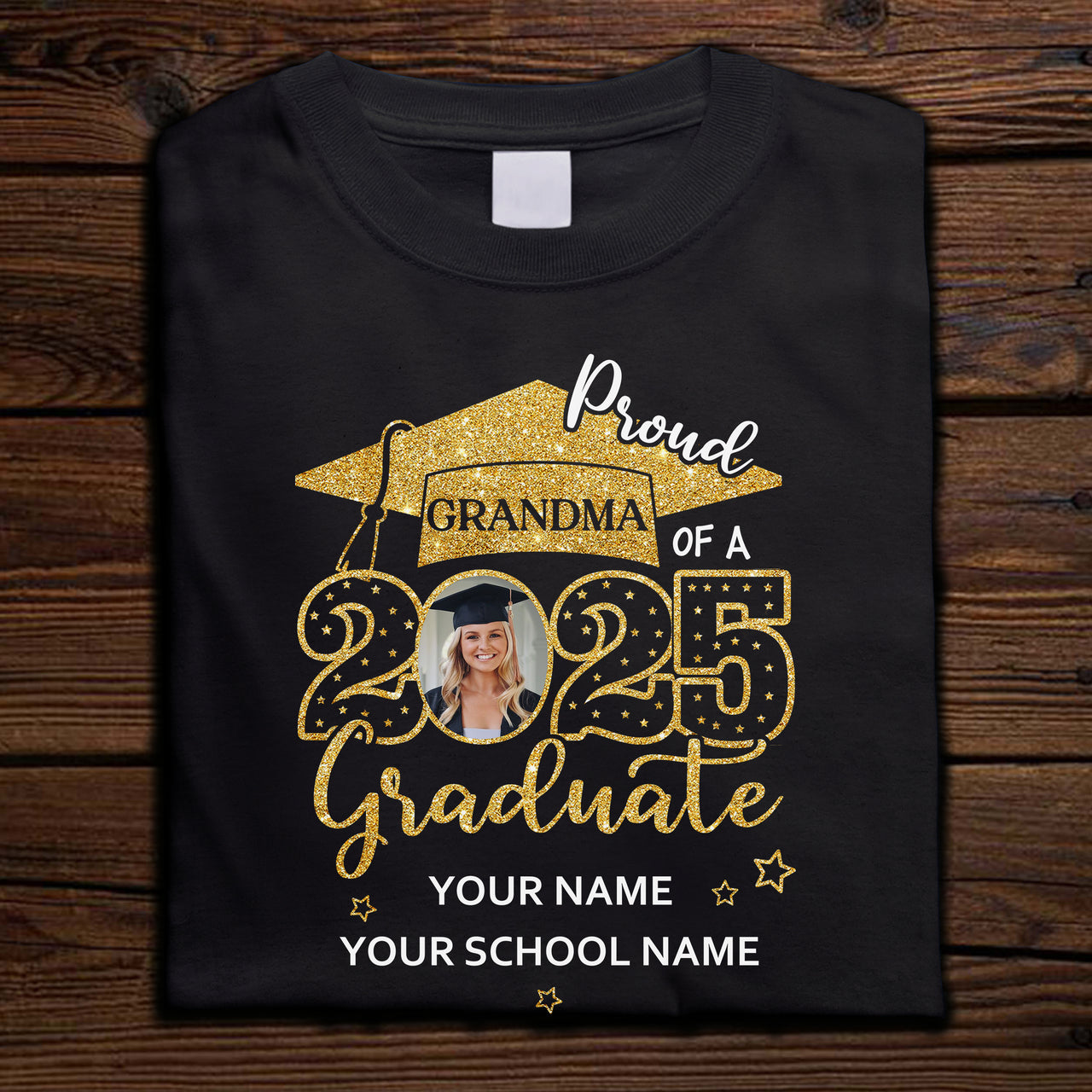 Custom Proud Mom Dad With Graduation Cap Photo Shirts, Graduation Gift