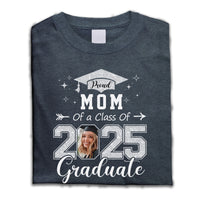 Thumbnail for Personalized Proud Family Of A 2025 Senior Photo T-shirt, Hoodie, Family Graduation Gift