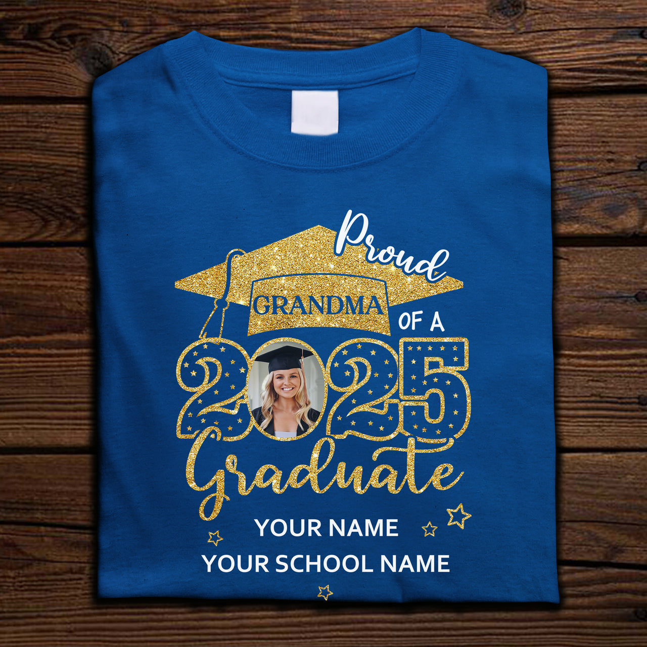 Custom Proud Mom Dad With Graduation Cap Photo Shirts, Graduation Gift