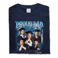 Thumbnail for Personalized T-shirt - Gift For Graduation - Retro 90s Proud Mom Of 2025 Graduates Keepsake Gift Merchize