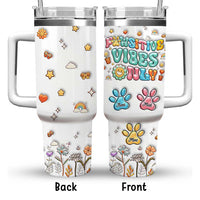 Thumbnail for Personalized Pawsitive Vibes Only 40oz Tumbler, Gift For Pet Lovers FC