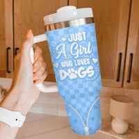 Thumbnail for Personalized Just A Girl Who Loves Dogs 40oz Tumbler - Gift For Dog Lovers FC