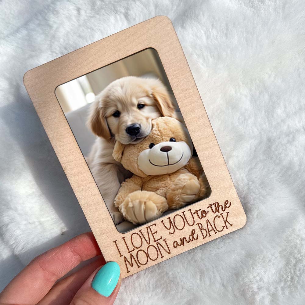 Personalized Pet Photo Frame Car Visor Clip - Father's Day Gift For Dog Lovers FC