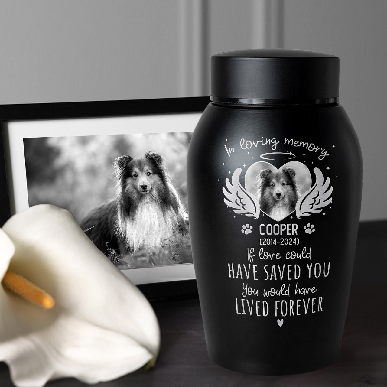 Personalized You Were My Favorite Hello And My Hardest Goodbye Pet Urn, Keepsake Gift For Dog Cat Lovers FC