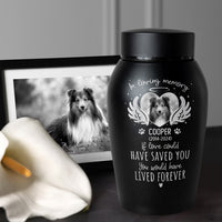 Thumbnail for Personalized You Were My Favorite Hello And My Hardest Goodbye Pet Urn, Keepsake Gift For Dog Cat Lovers FC