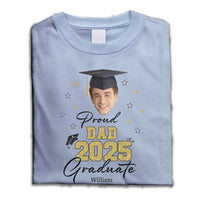 Thumbnail for Custom Portrait Photo Proud Family Of 2025 Photo Graduation White Shirts, Graduation Gift