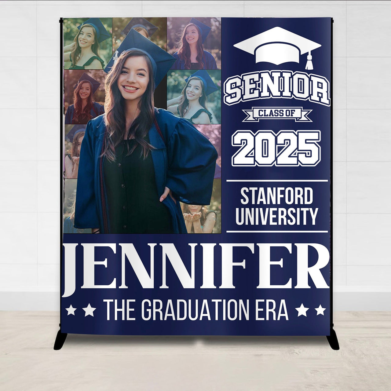 Custom The Graduation Era Class Of 2025 Backdrop, Graduation Party Decorations FC