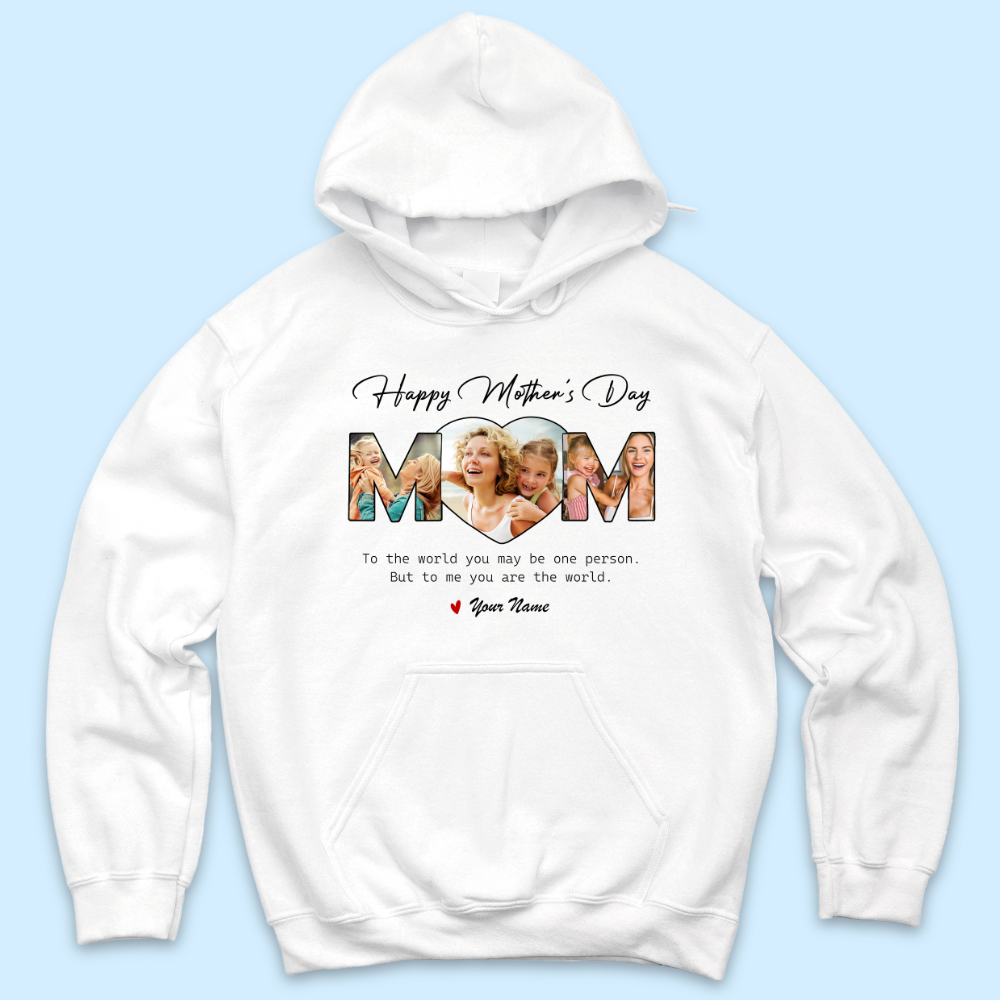 Custom Happy Mother's Day Mom Photo Collage Light Shirts, Gift For Mom/Grandma Merchize