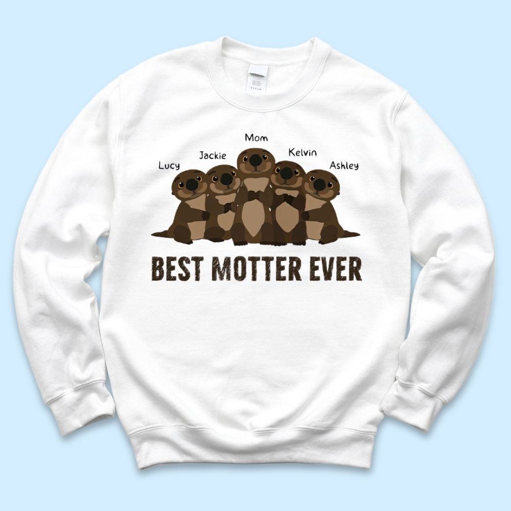 Otter mom personalized shirt , gift for mom Merchize