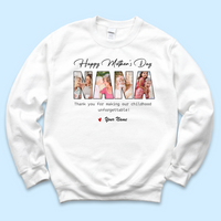 Thumbnail for Custom Happy Mother's Day Grandma Photo Collage Light Shirts, Gift For Mom/Grandma Merchize