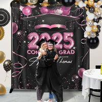 Thumbnail for Custom Balloon Style Congrats Class Of 2025 Graduation Backdrop, Graduation Party Decorations FC