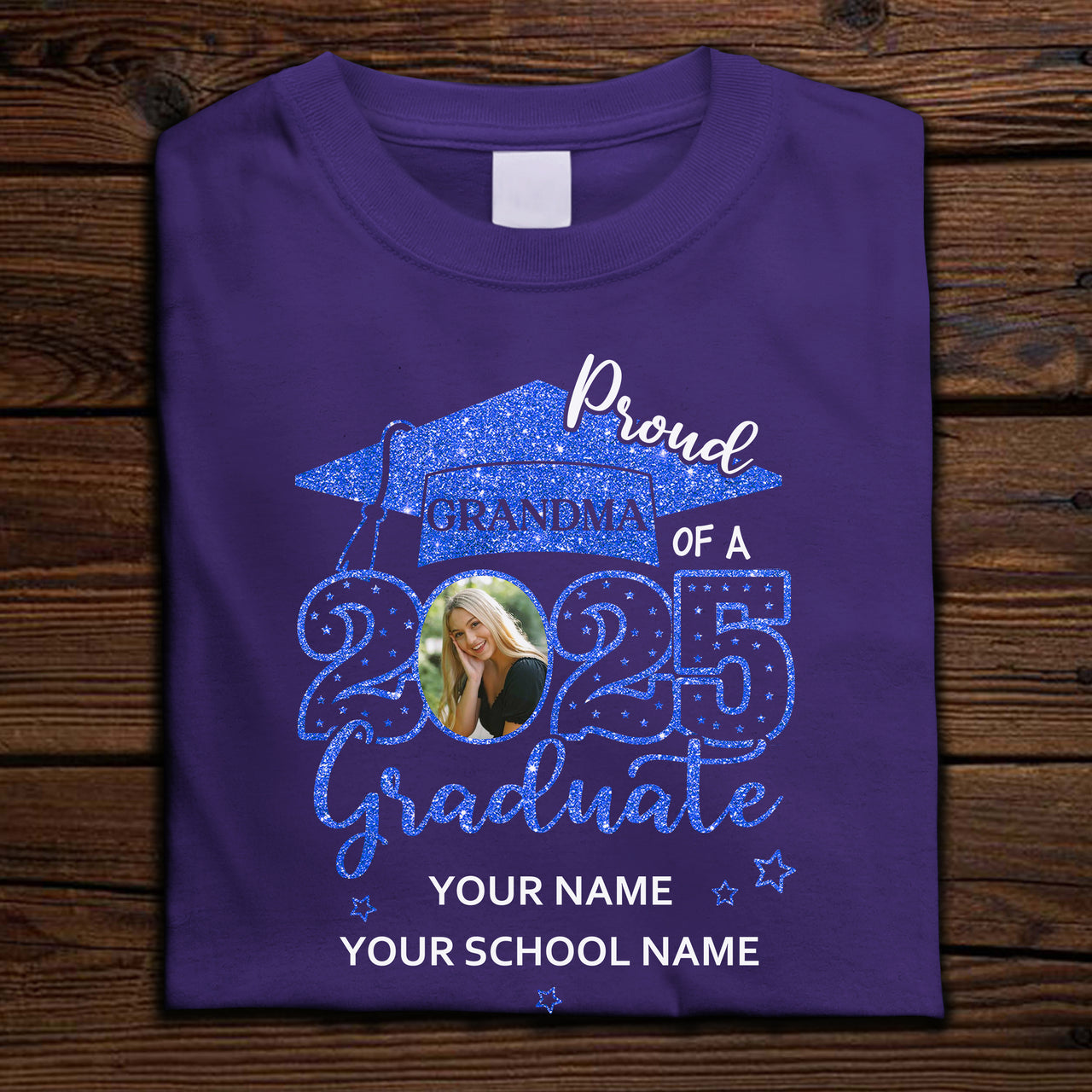 Custom Proud Mom Dad With Graduation Cap Photo Shirts, Graduation Gift