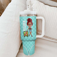 Thumbnail for Personalized Just A Girl Who Loves Traveling 40oz Tumbler - Travel Gift For Woman FC