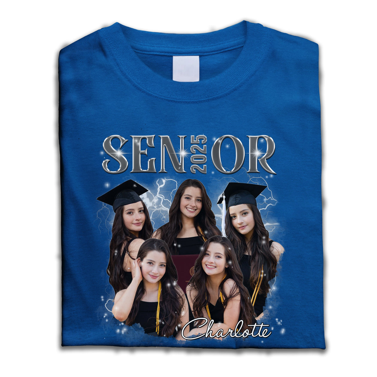 Personalized T-shirt - Gift For Graduates - Retro 90s Senior 2025 Keepsake Gift Merchize