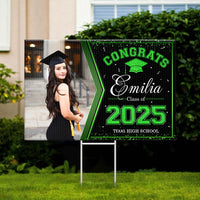 Thumbnail for Personalized Yard Sign With Stake - Graduation Decor Gift - Class Of 2025 Graduate Photo FC