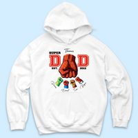 Thumbnail for Personalized T-shirt - Father's Day Gift - Super Dad Ever Fist Bump Merchize