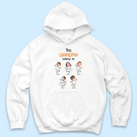 Thumbnail for Personalized This Mom Grandma Belongs To Kids T-shirt, Gift For Mom Mother's Day Merchize