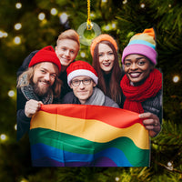 Thumbnail for Personalized Acrylic Ornament - Gift For LGBTQ - We Are LGBTQ Photo AC