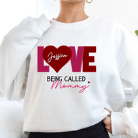 Thumbnail for Personalized Embroidered T-shirt/Sweatshirt/Hoodie - Gift For Grandma, Mom - Embroidery Love Is Being Call CustomCat