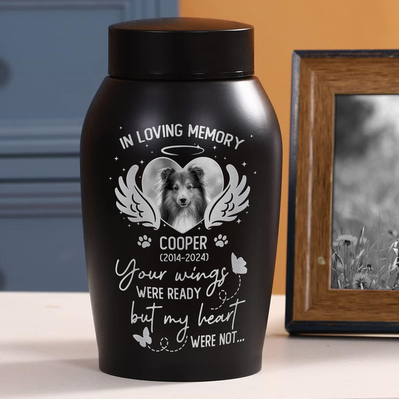 Personalized You Were My Favorite Hello And My Hardest Goodbye Pet Urn, Keepsake Gift For Dog Cat Lovers FC