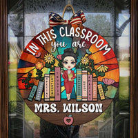 Thumbnail for Personalized In This Classroom Stained Glass Welcome  Sign - Back To School FC