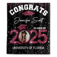 Thumbnail for Custom Graduation Glitter Photo Class Of 2025 Backdrop, Graduation Party Supply FC