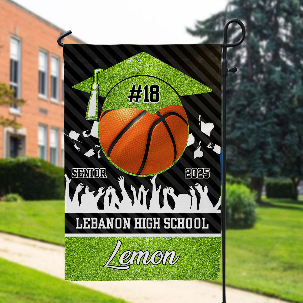 Personalized Sport Team Senior Class Of 2025 Graduate Garden Flag, Graduation Decor