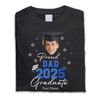 Thumbnail for Custom Face Photo Proud Family Of 2025 Photo Graduation Black Shirts, Graduation Gift