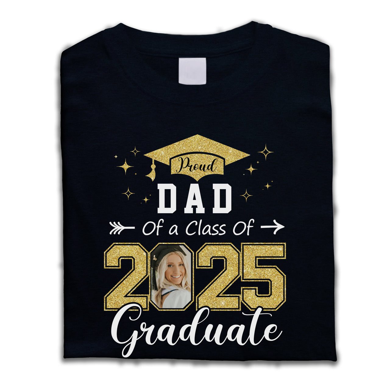 Personalized Proud Family Of A 2025 Senior Photo T-shirt, Hoodie, Family Graduation Gift