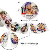 Thumbnail for Custom Photo Congrats Graduates 2025 Graduation Perforated Roll Stickers, Graduation Labels & Party Supply