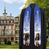 Thumbnail for Personalized Mixed Colors Class of 2024 Photo Stoles Sash, Graduation Gift AP