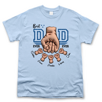 Thumbnail for Personalized T-shirt - Father's Day Gift - Best Dad Ever Fist Bump Merchize