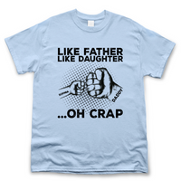 Thumbnail for Like Father Like Daughter Fist Bump - Personalized T-shirt Merchize