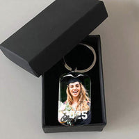 Thumbnail for Custom Graduation Metal Keychain for 'You're Braver Than You Believe' - Inspirational Graduation Gift FC