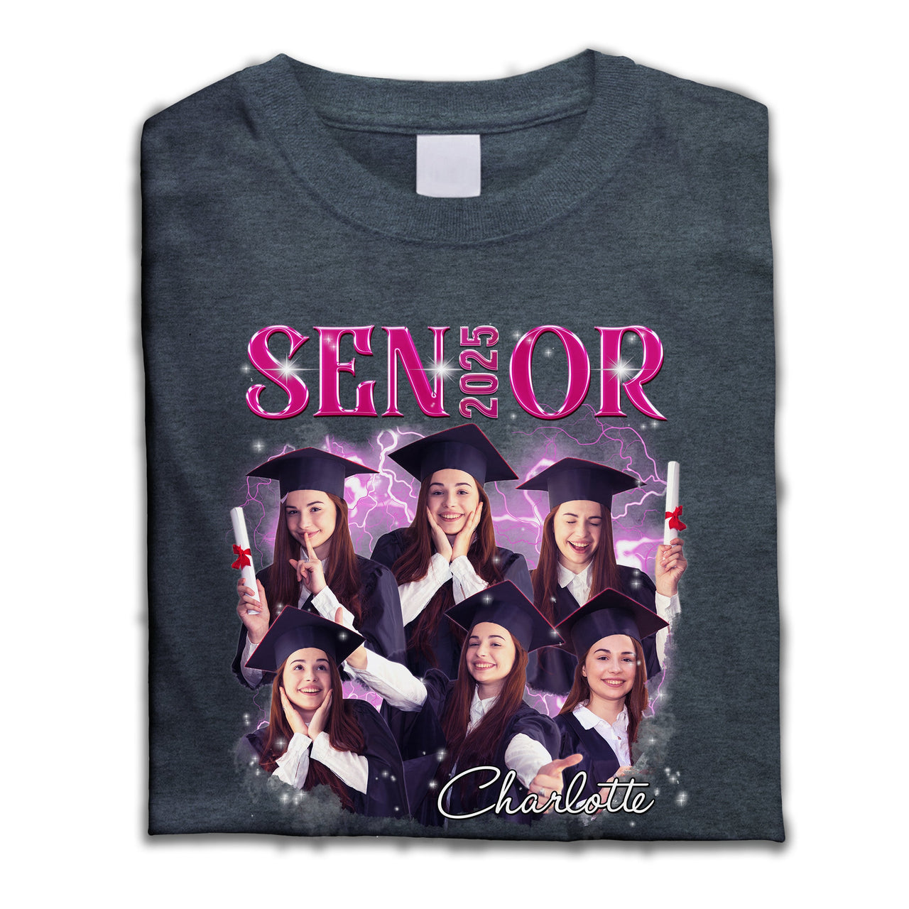 Personalized T-shirt - Gift For Graduates - Retro 90s Senior 2025 Keepsake Gift Merchize