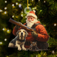 Thumbnail for Personalized Acrylic Ornament - Gift For Hunters - Hunting Man NAd His Dog Photo AC