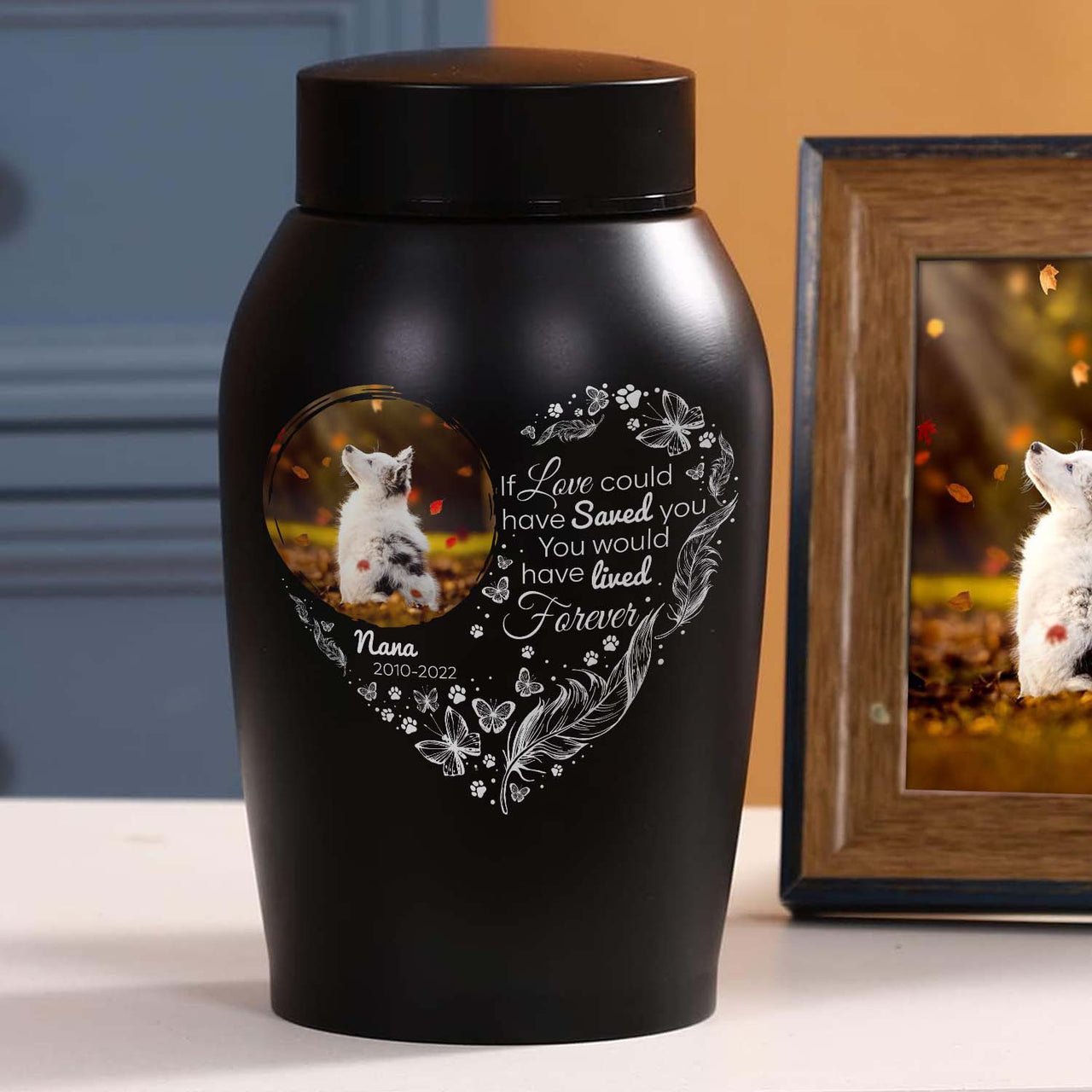 Personalized You Were My Favorite Hello And My Hardest Goodbye Pet Urn, Keepsake Gift For Dog Cat Lovers FC