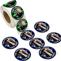 Thumbnail for Personalized Glittering Congrats Class Of 2025 Perforated Roll Stickers, Graduation Labels & Party Supply JonxiFon