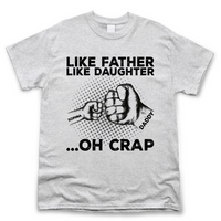 Thumbnail for Like Father Like Daughter Fist Bump - Personalized T-shirt Merchize