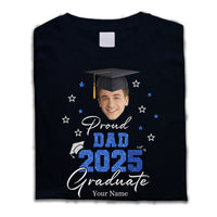 Thumbnail for Custom Face Photo Proud Family Of 2025 Photo Graduation Black Shirts, Graduation Gift